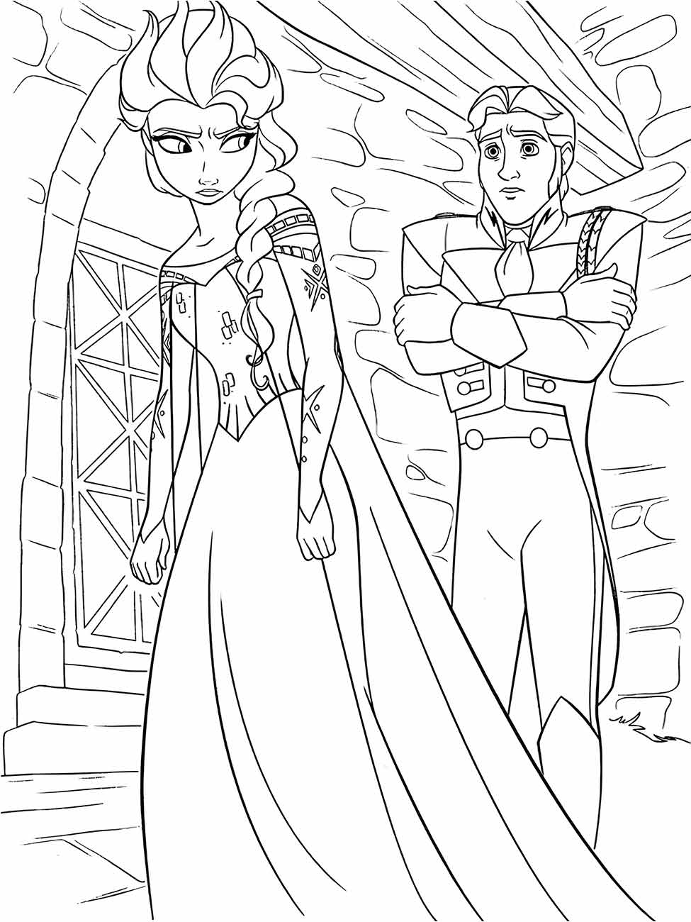 Frozen coloring page (45)