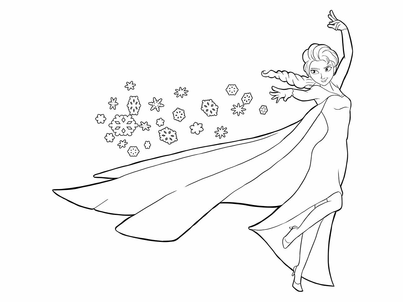 Frozen coloring page (5)