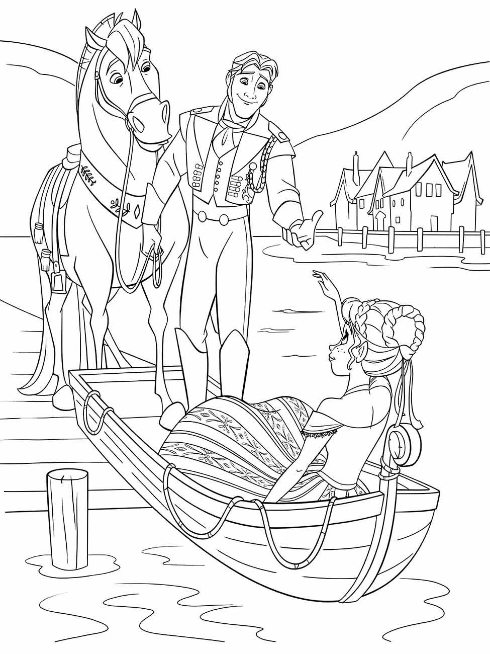 Frozen coloring page (58)