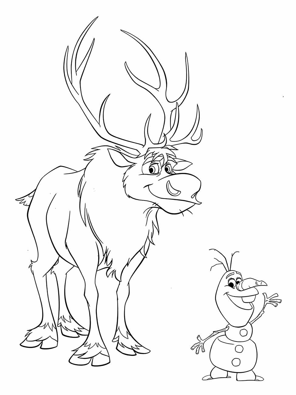 Frozen coloring page (61)