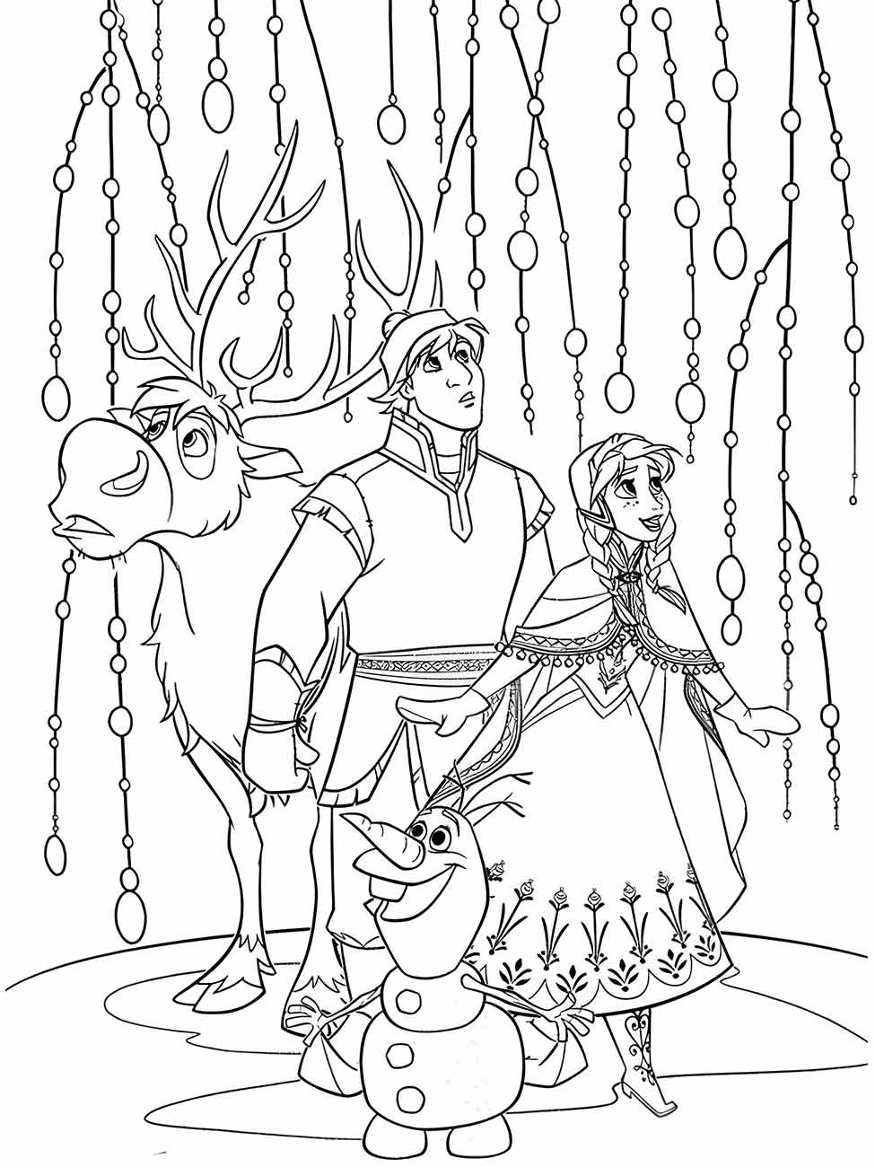 Frozen coloring page (7)