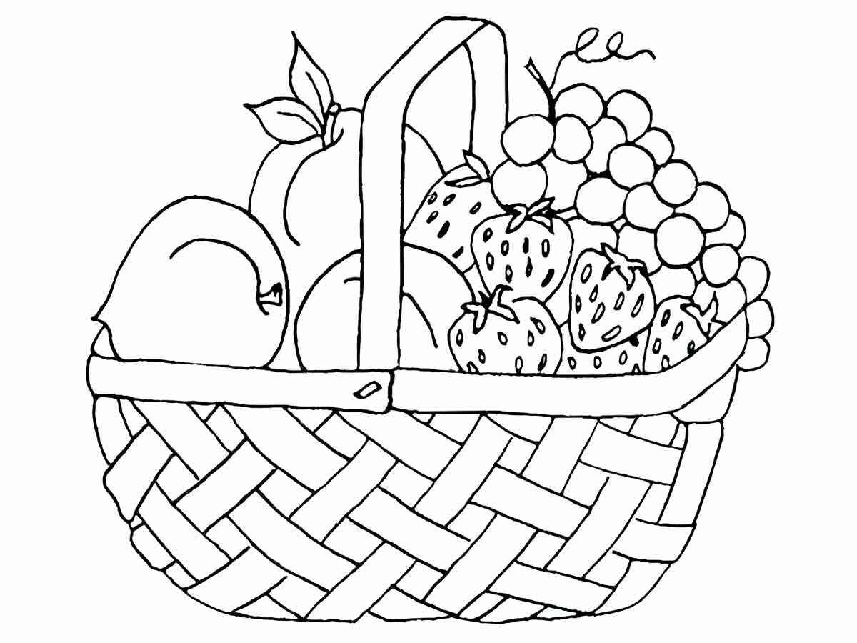 Fruits coloring page (1)