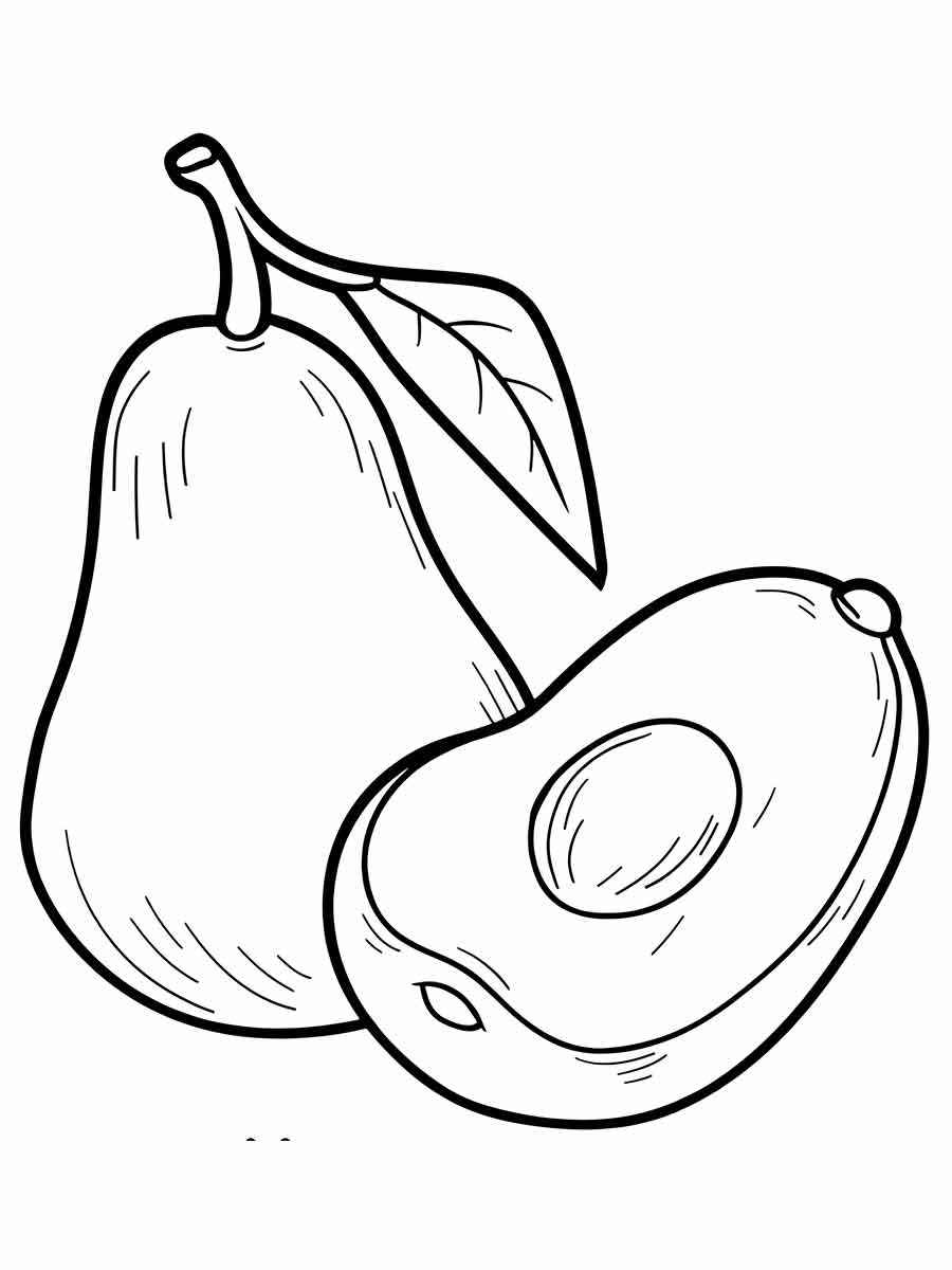 Fruits coloring page (109)