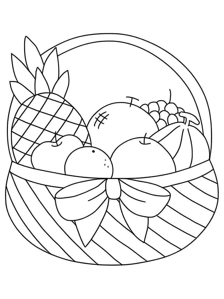 Fruits coloring page (2)