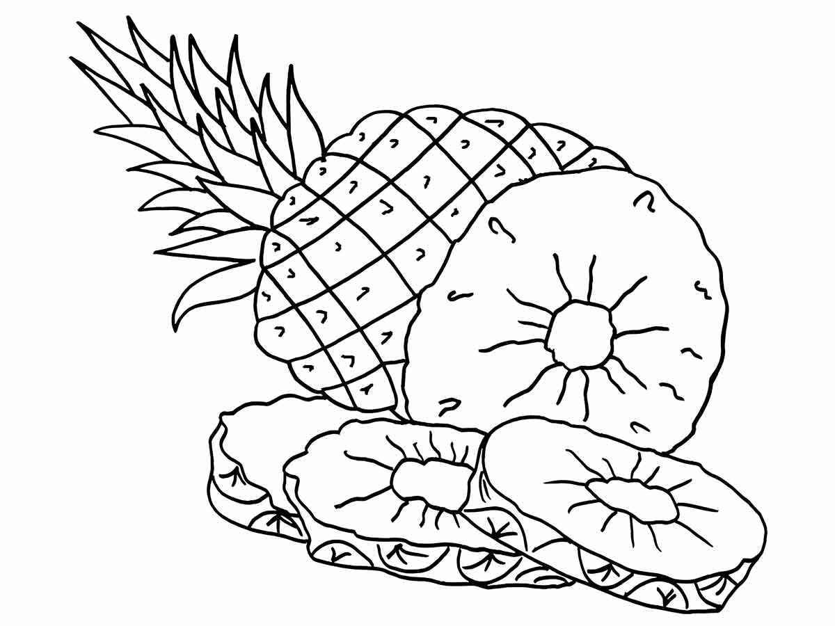 Fruits coloring page (4)