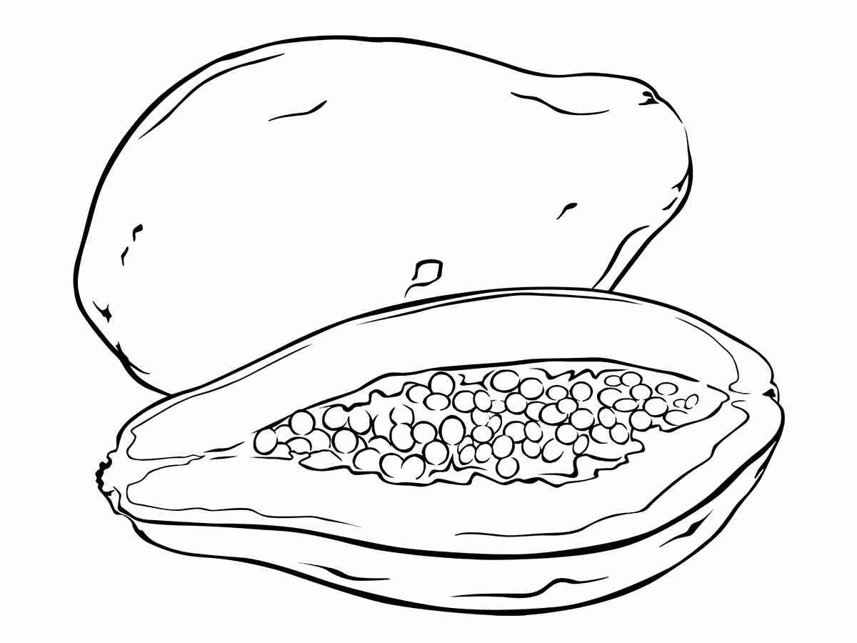 Fruits coloring page (42)