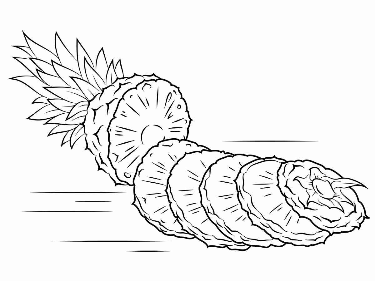 Fruits coloring page (5)