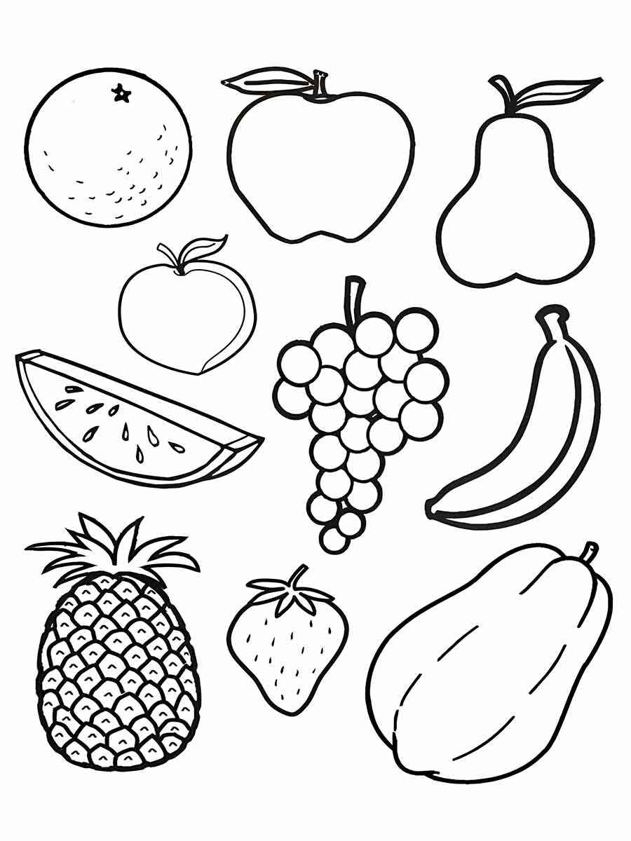 Fruits coloring page (78)