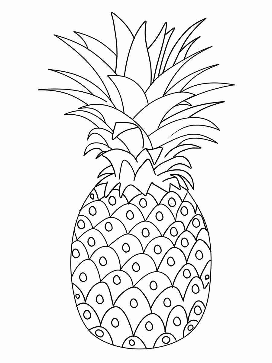 Fruits coloring page (8)