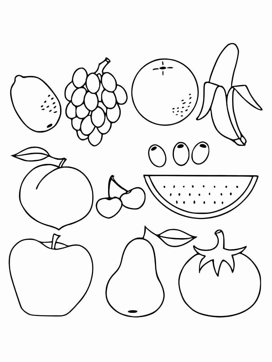 Fruits coloring page (80)