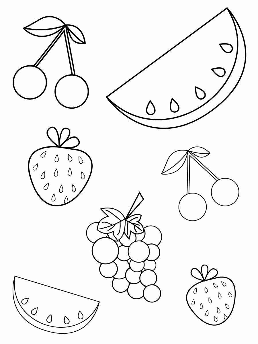 Fruits coloring page (87)