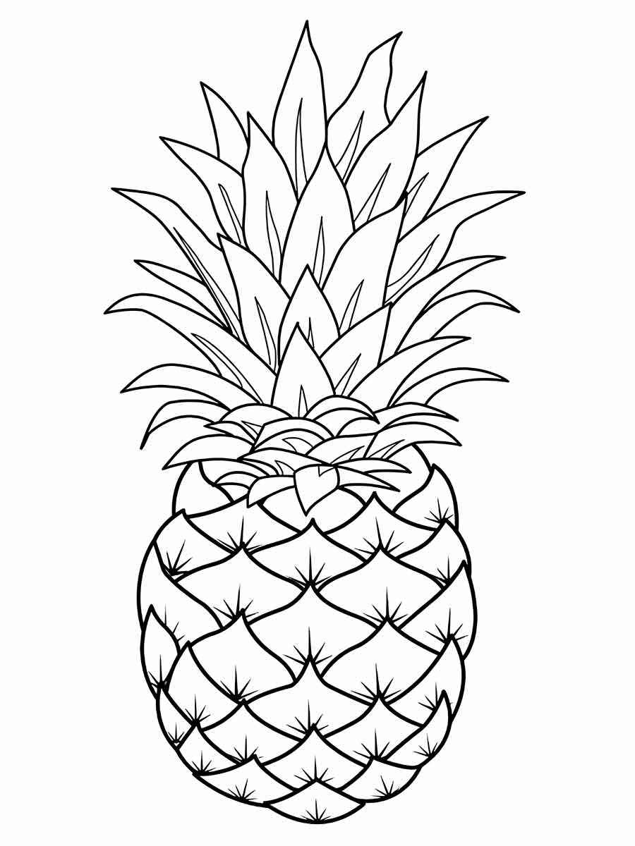 Fruits coloring page (9)