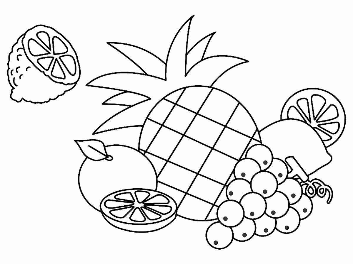 Fruits coloring page (99)