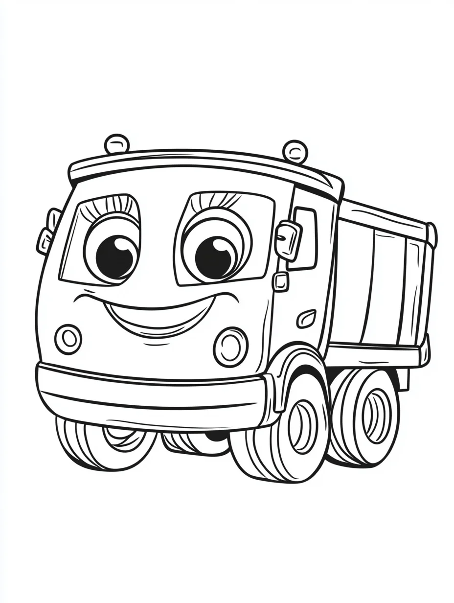 Garbage Truck coloring page (10)