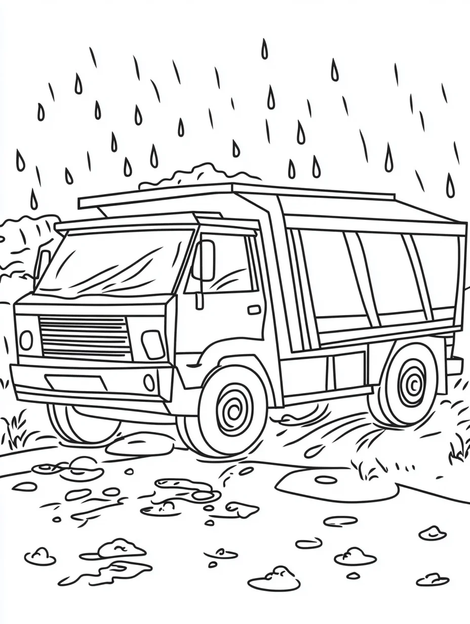 Garbage Truck coloring page (11)