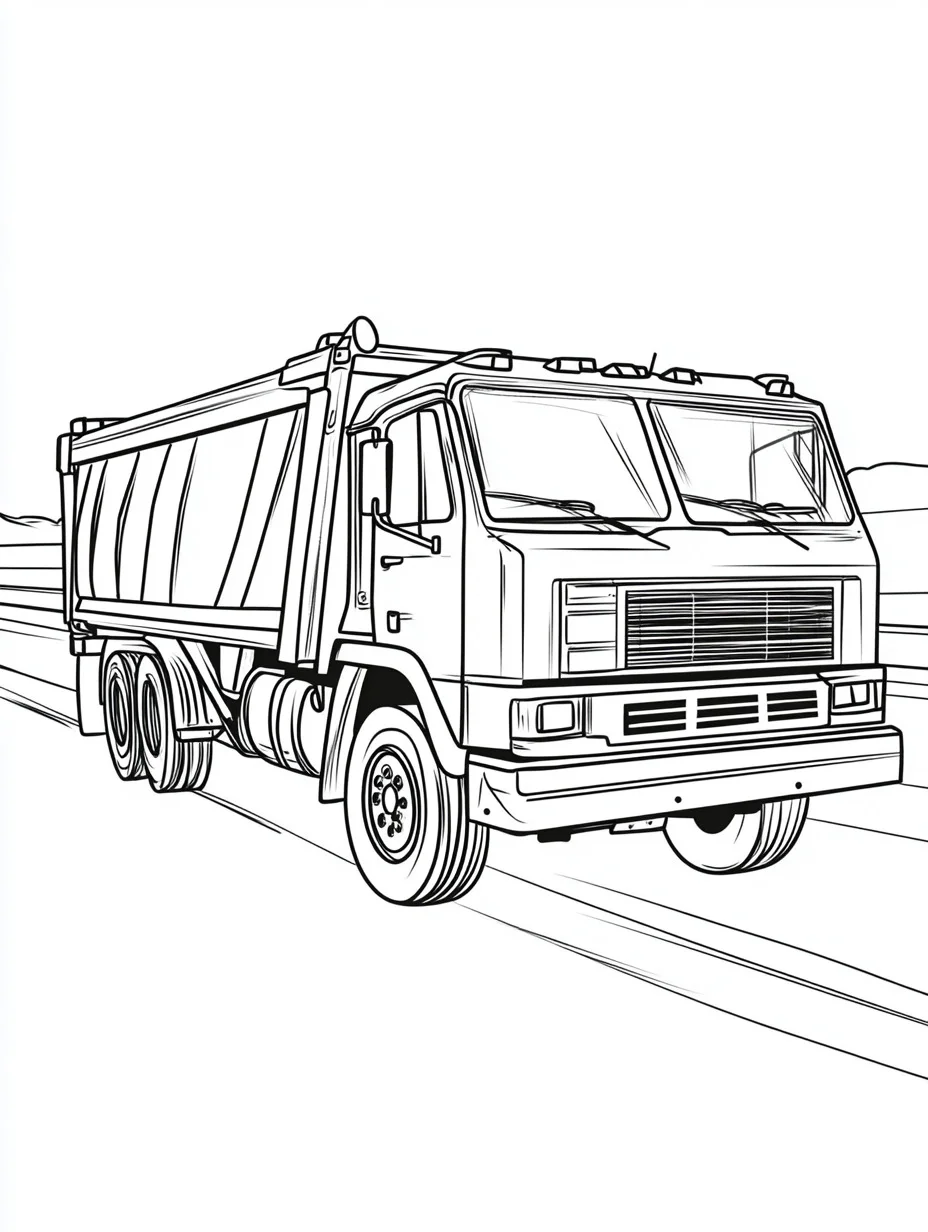 Garbage Truck coloring page (13)