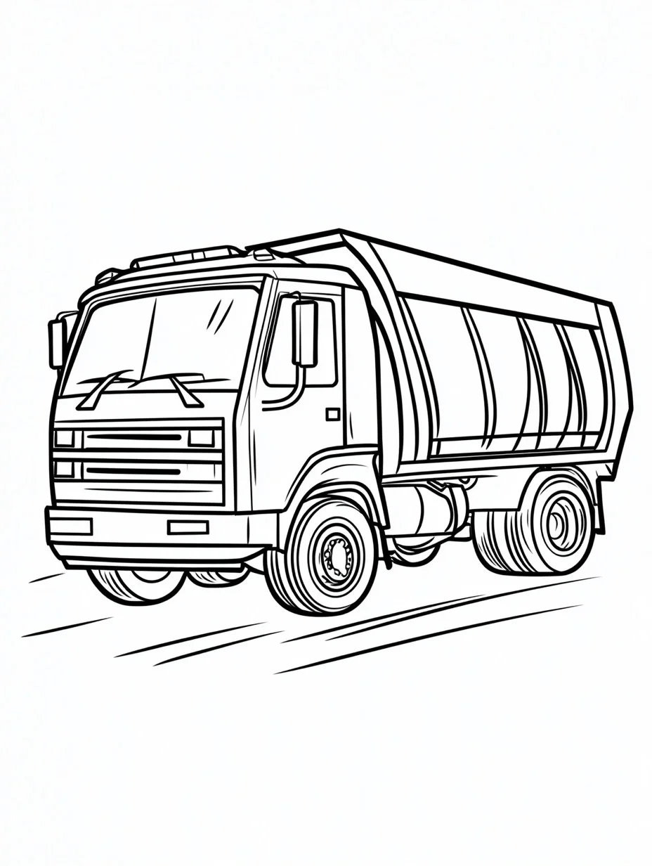 Garbage Truck coloring page (14)