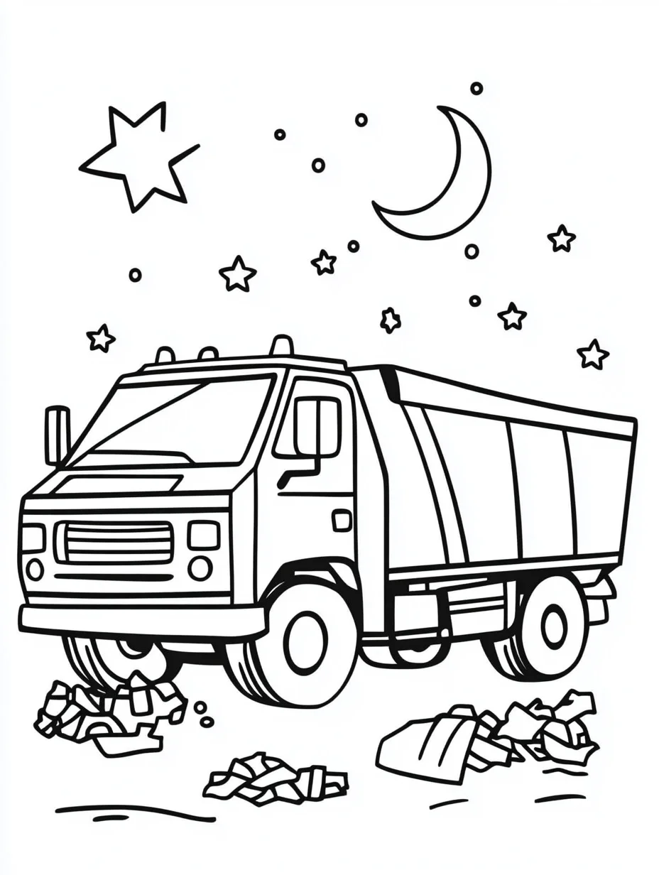 Garbage Truck coloring page (15)