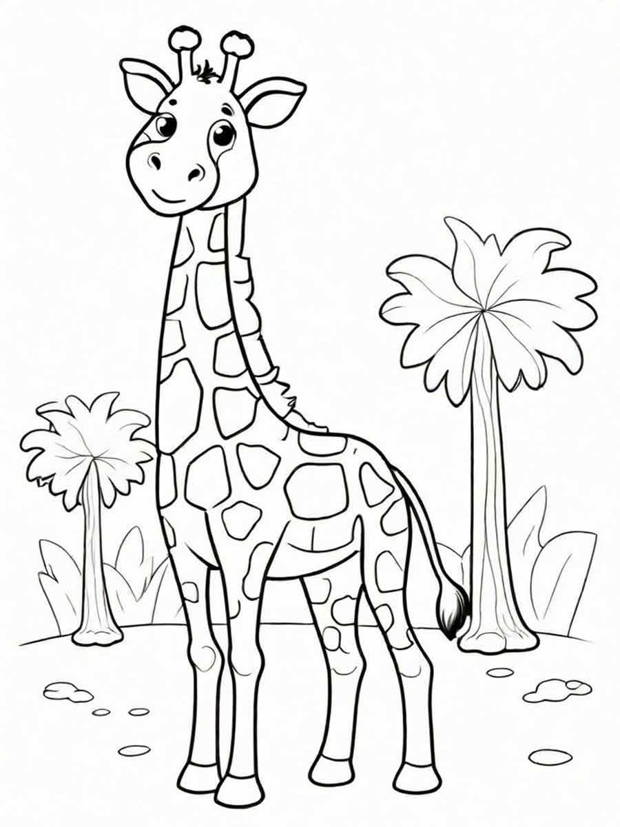 Giraffe coloring page (1)