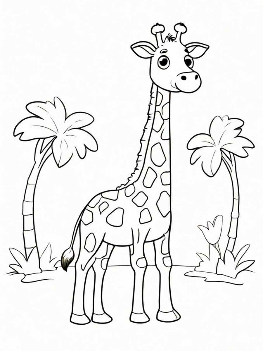 Giraffe coloring page (40)