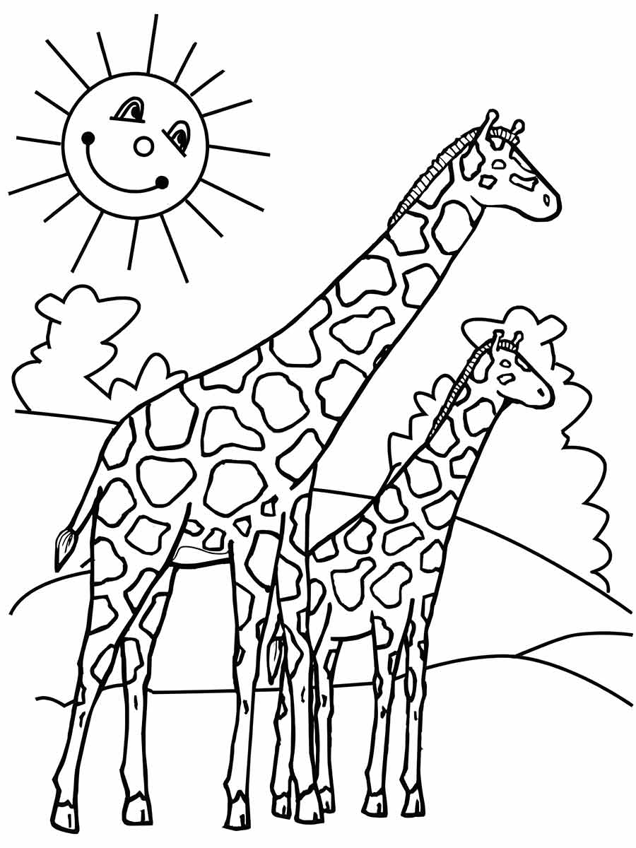 Giraffe coloring page (45)