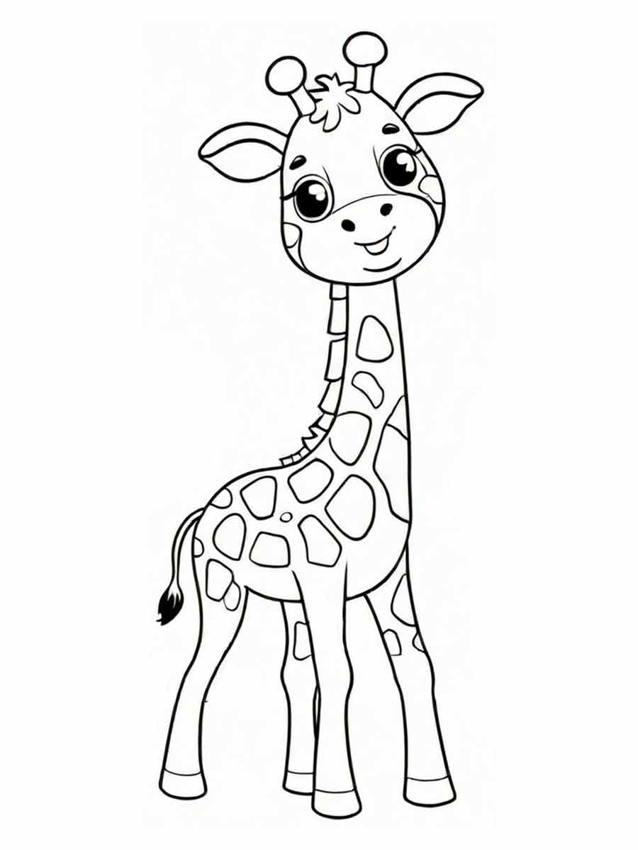 Giraffe coloring page (49)