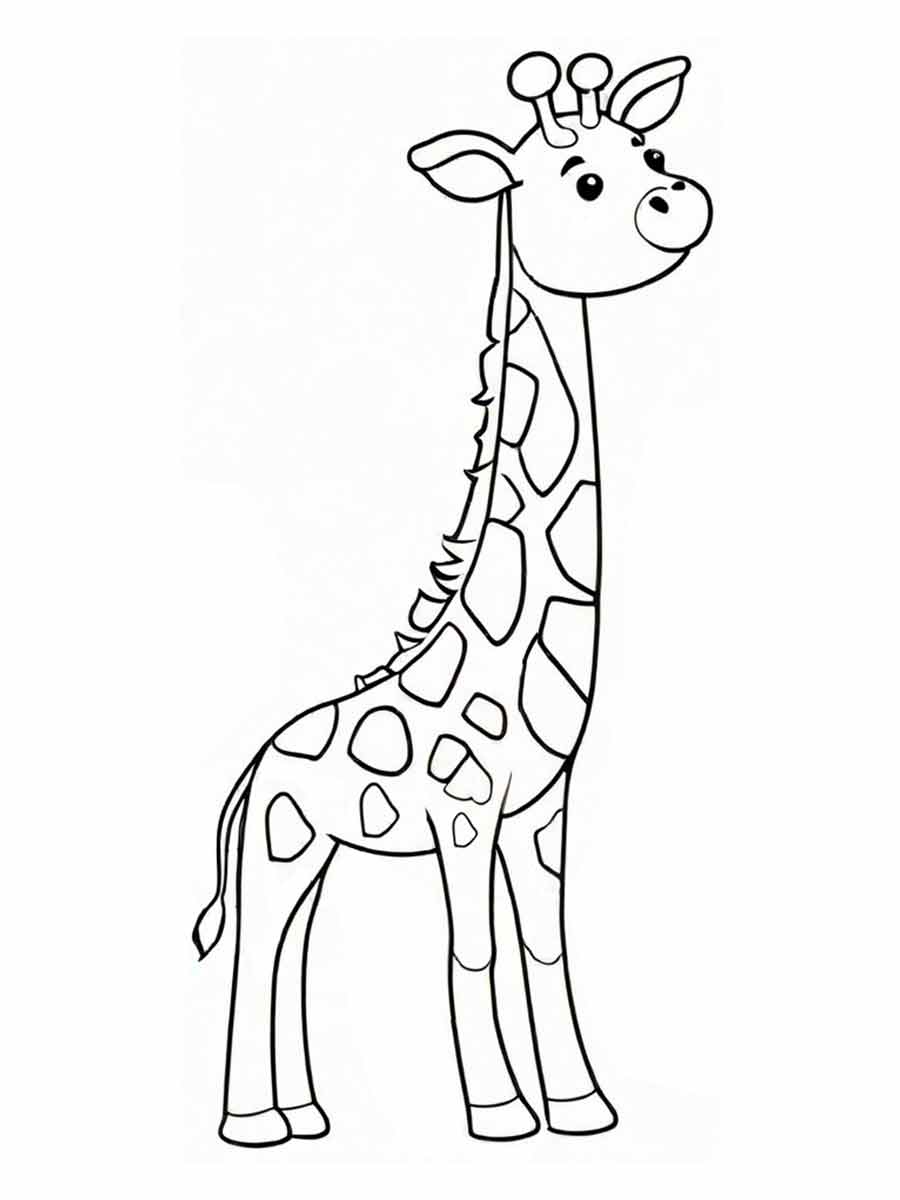 Giraffe coloring page (50)