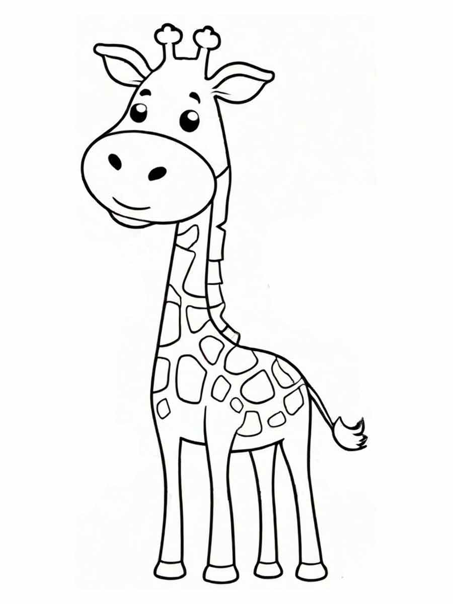 Giraffe coloring page (52)