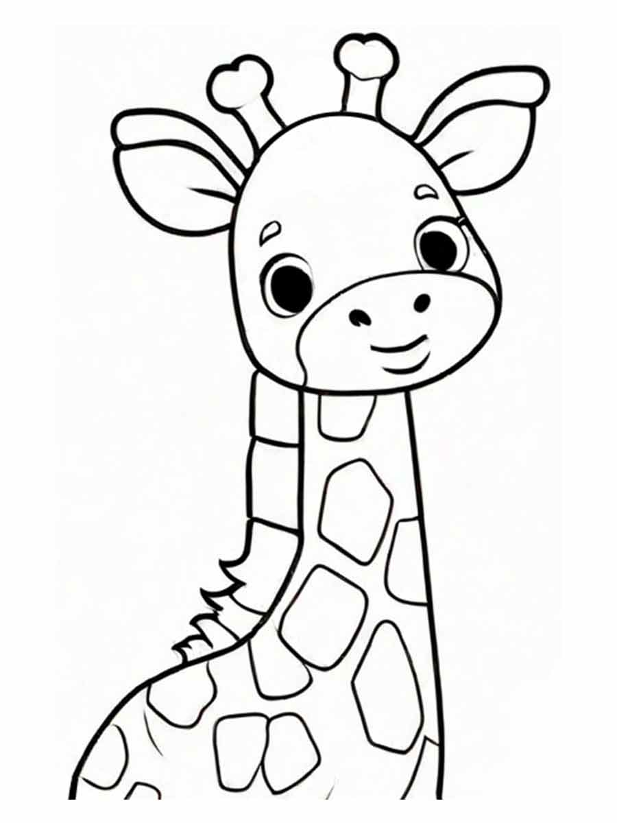 Giraffe coloring page (53)