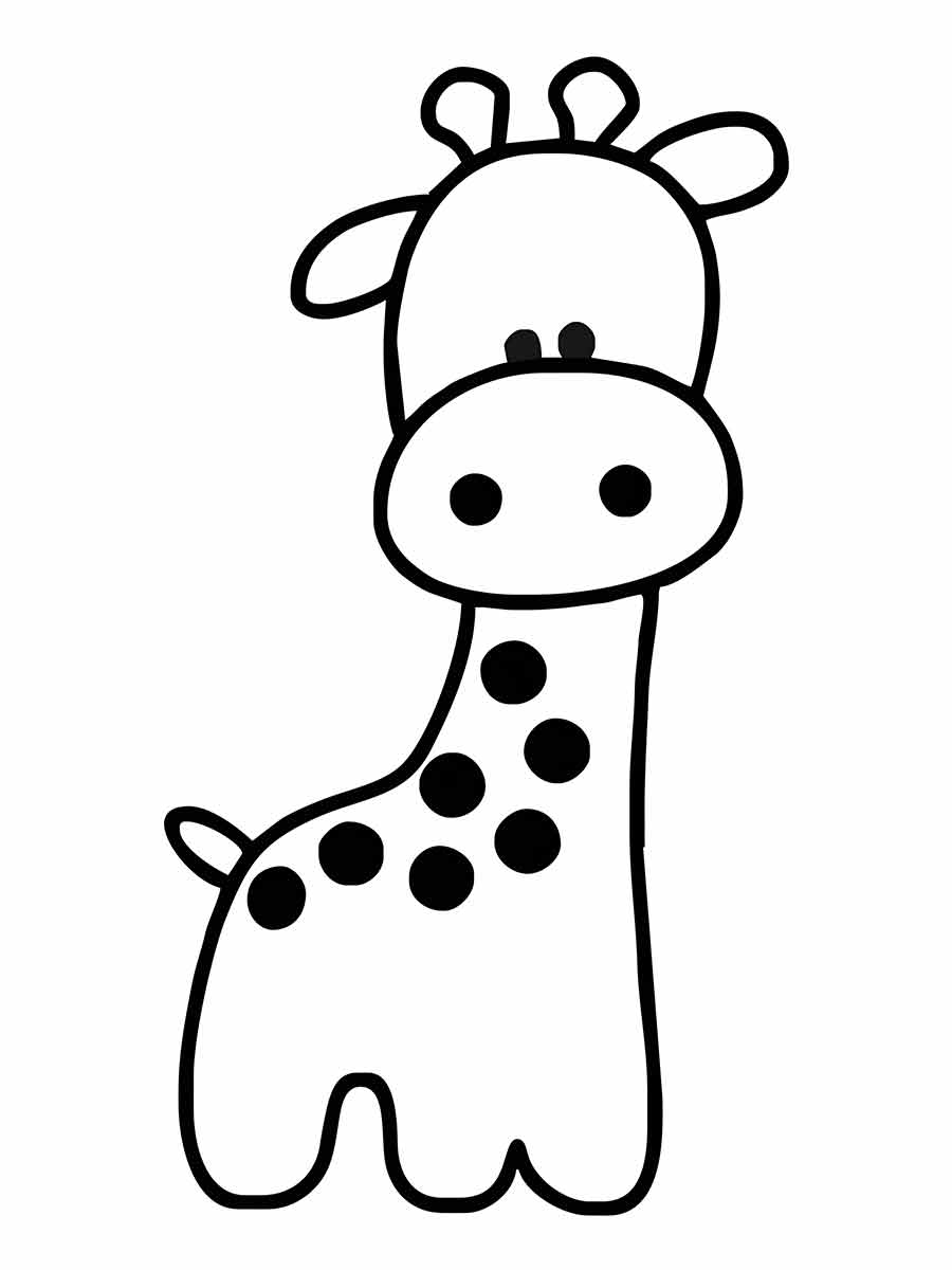 Giraffe coloring page (56)