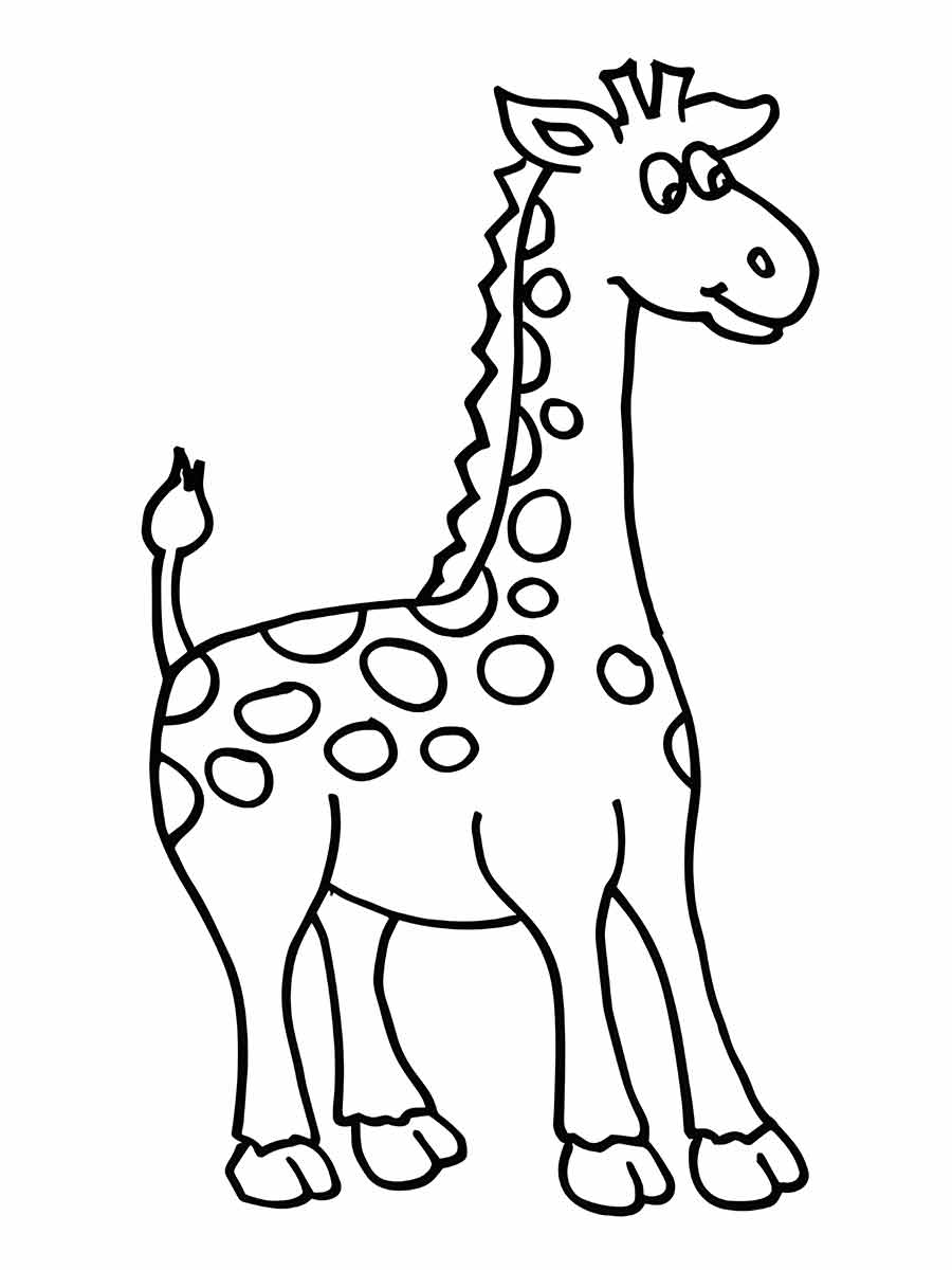 Giraffe coloring page (59)