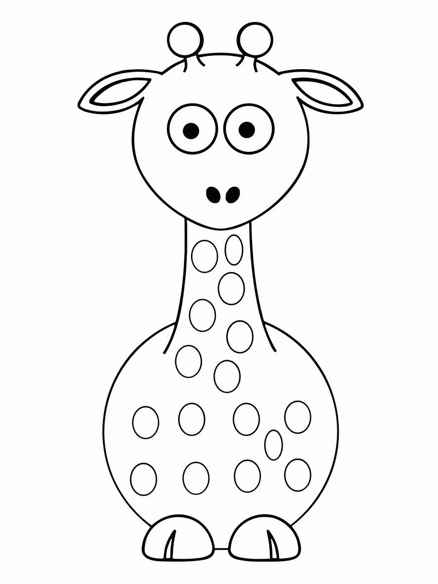 Giraffe coloring page (61)