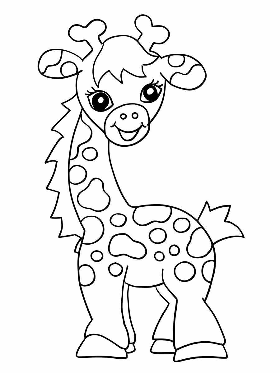 Giraffe coloring page (63)