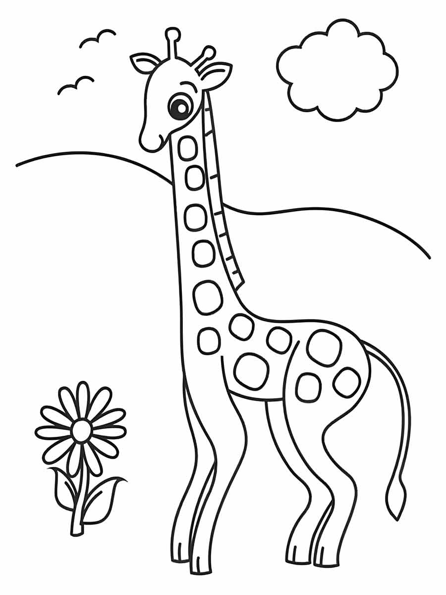 Giraffe coloring page (66)