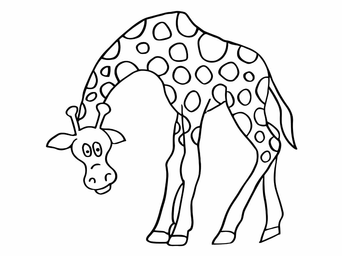 Giraffe coloring page (70)