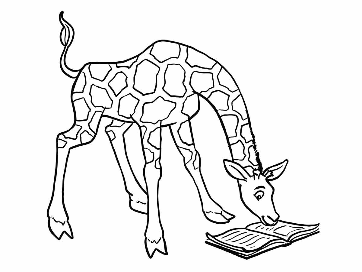 Giraffe coloring page (71)