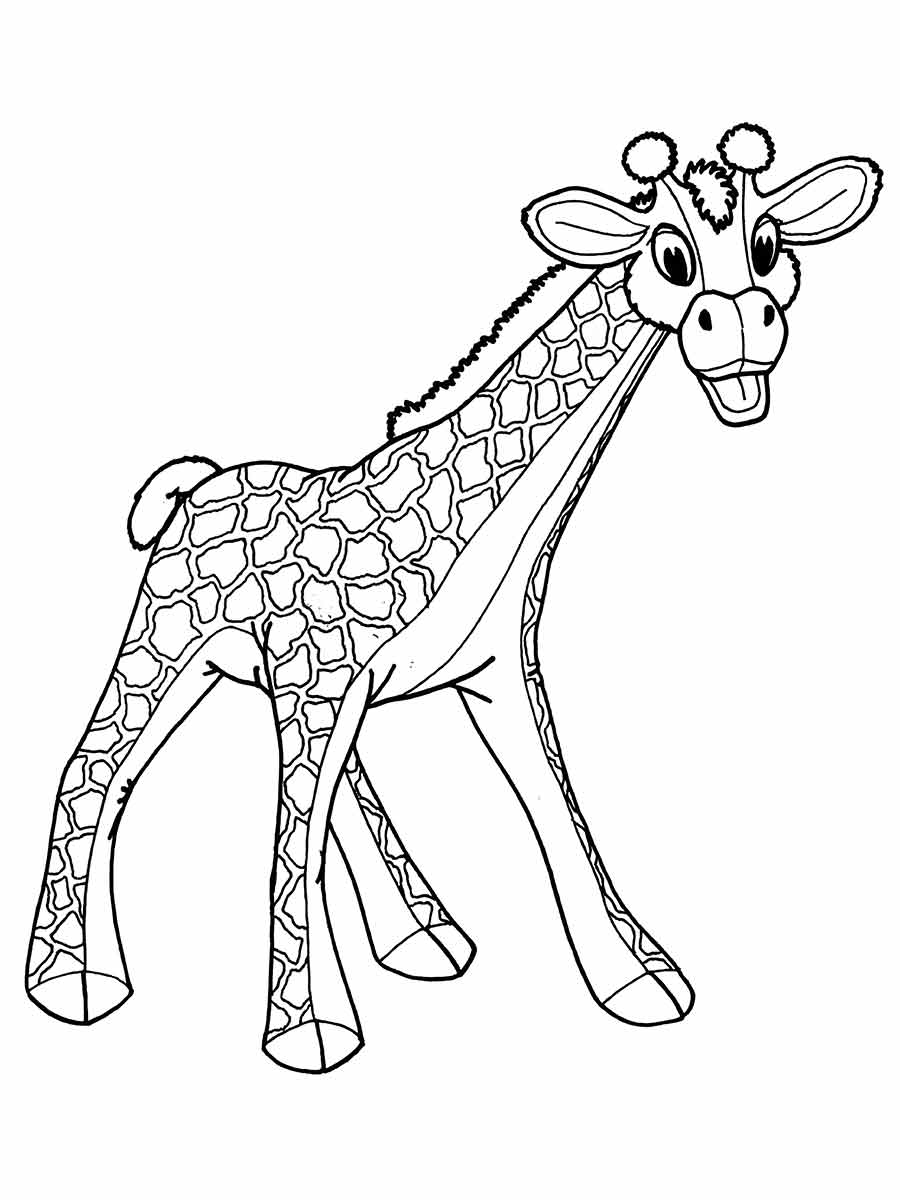 Giraffe coloring page (72)