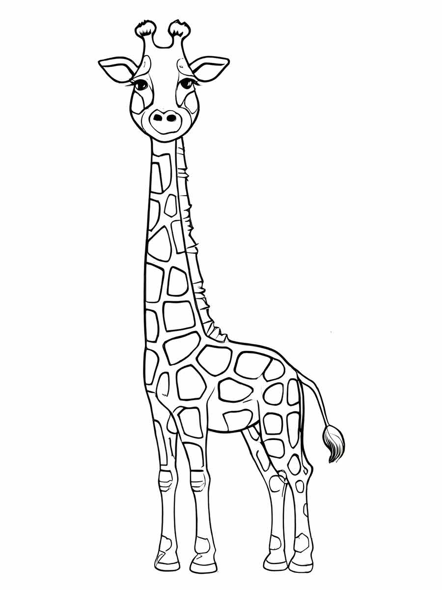 Giraffe coloring page (73)