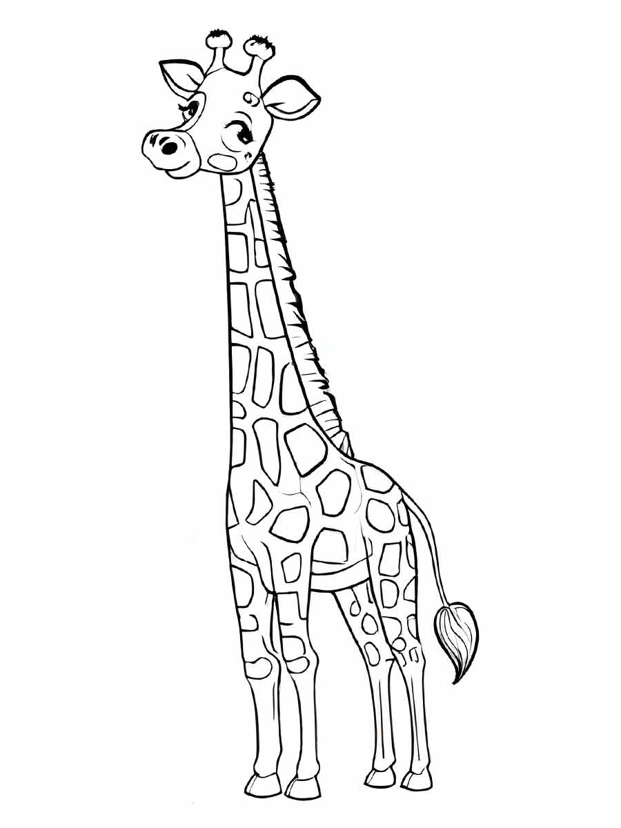 Giraffe coloring page (74)