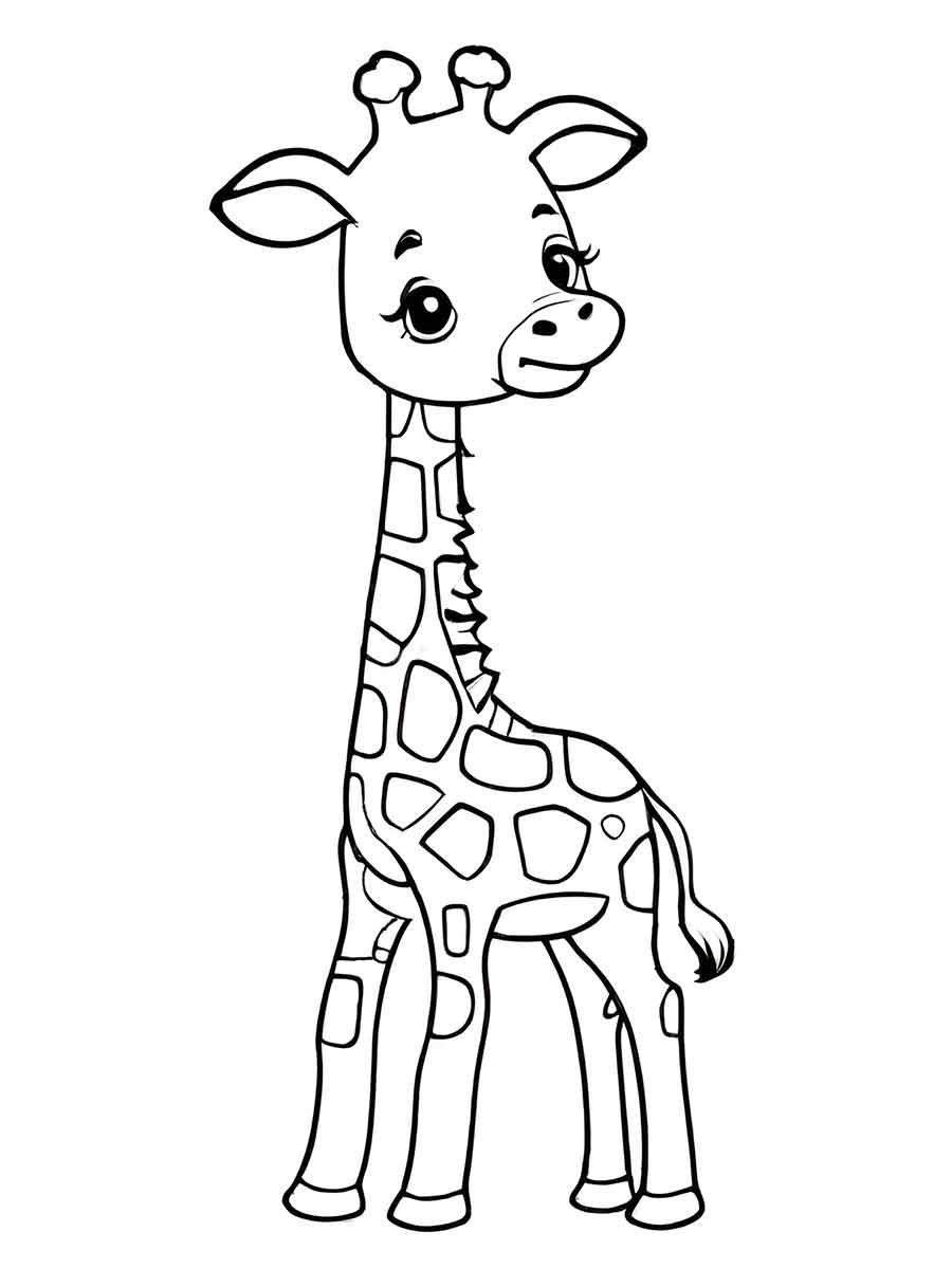 Giraffe coloring page (75)