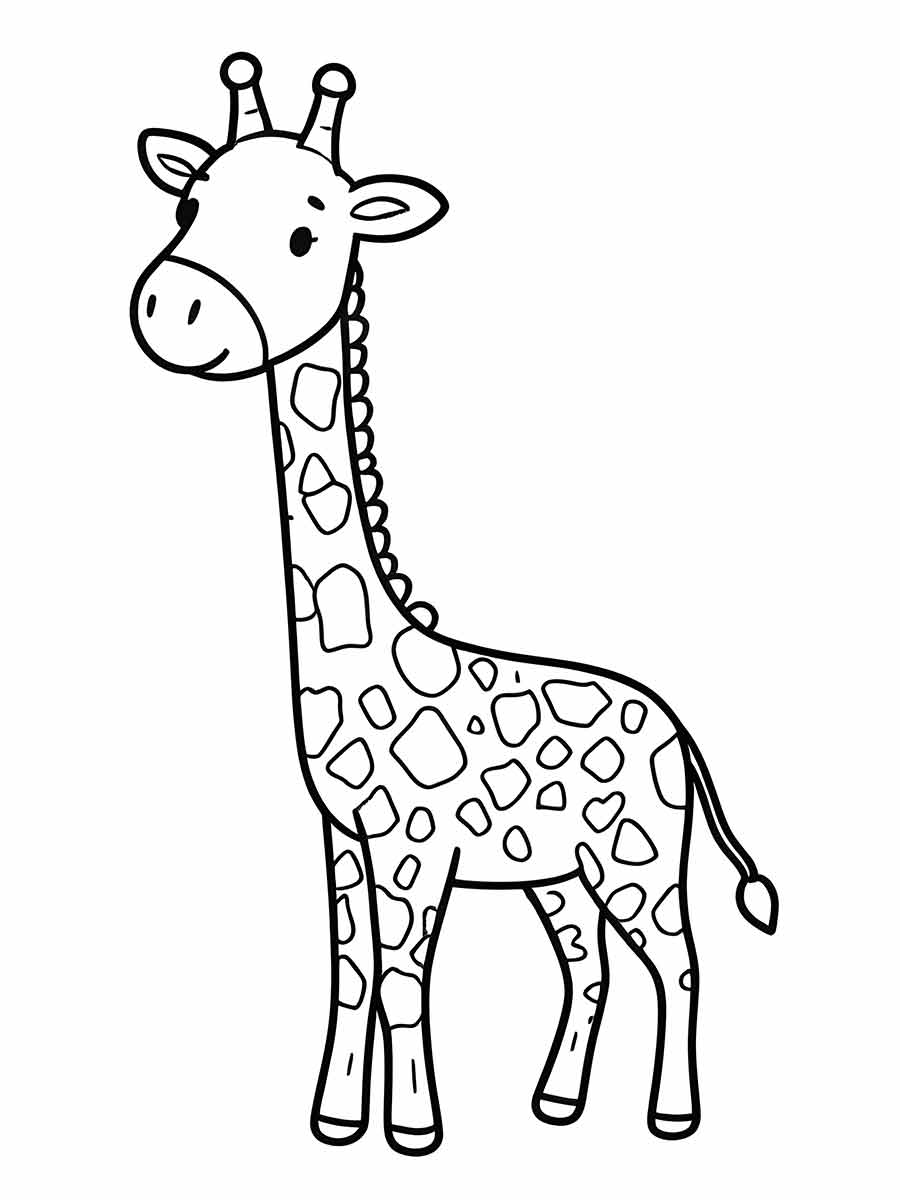 Giraffe coloring page (76)