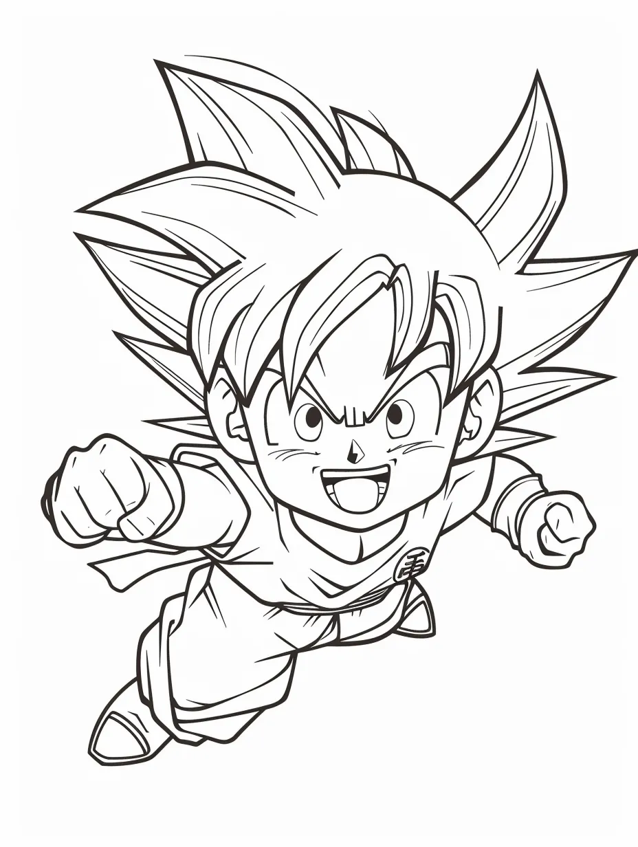 Goku Coloring page (1)