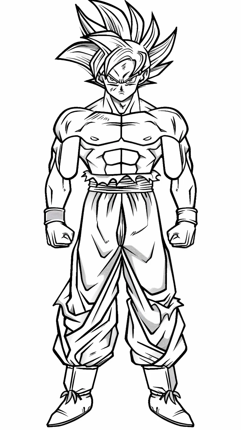 Goku Coloring page (10)