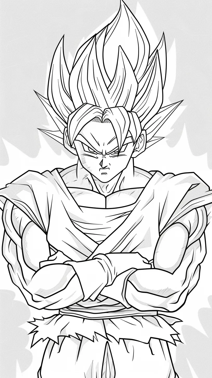 Goku Coloring page (11)