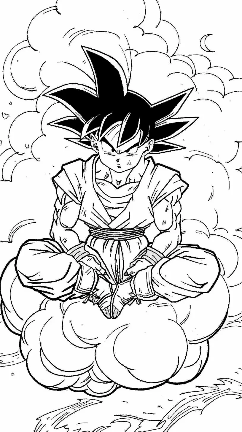 Goku Coloring page (12)