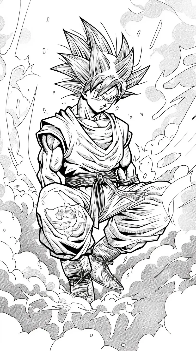 Goku Coloring page (13)