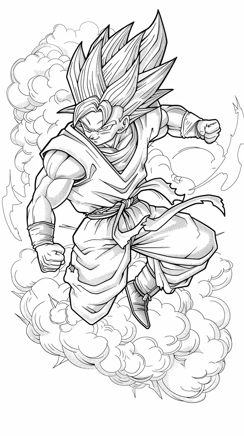 Goku Coloring page (14)