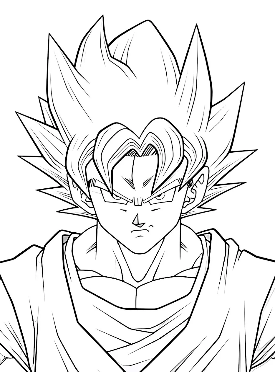 Goku Coloring page (15)