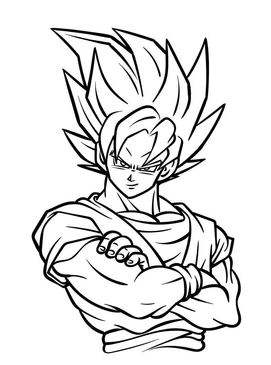 Goku Coloring page (16)