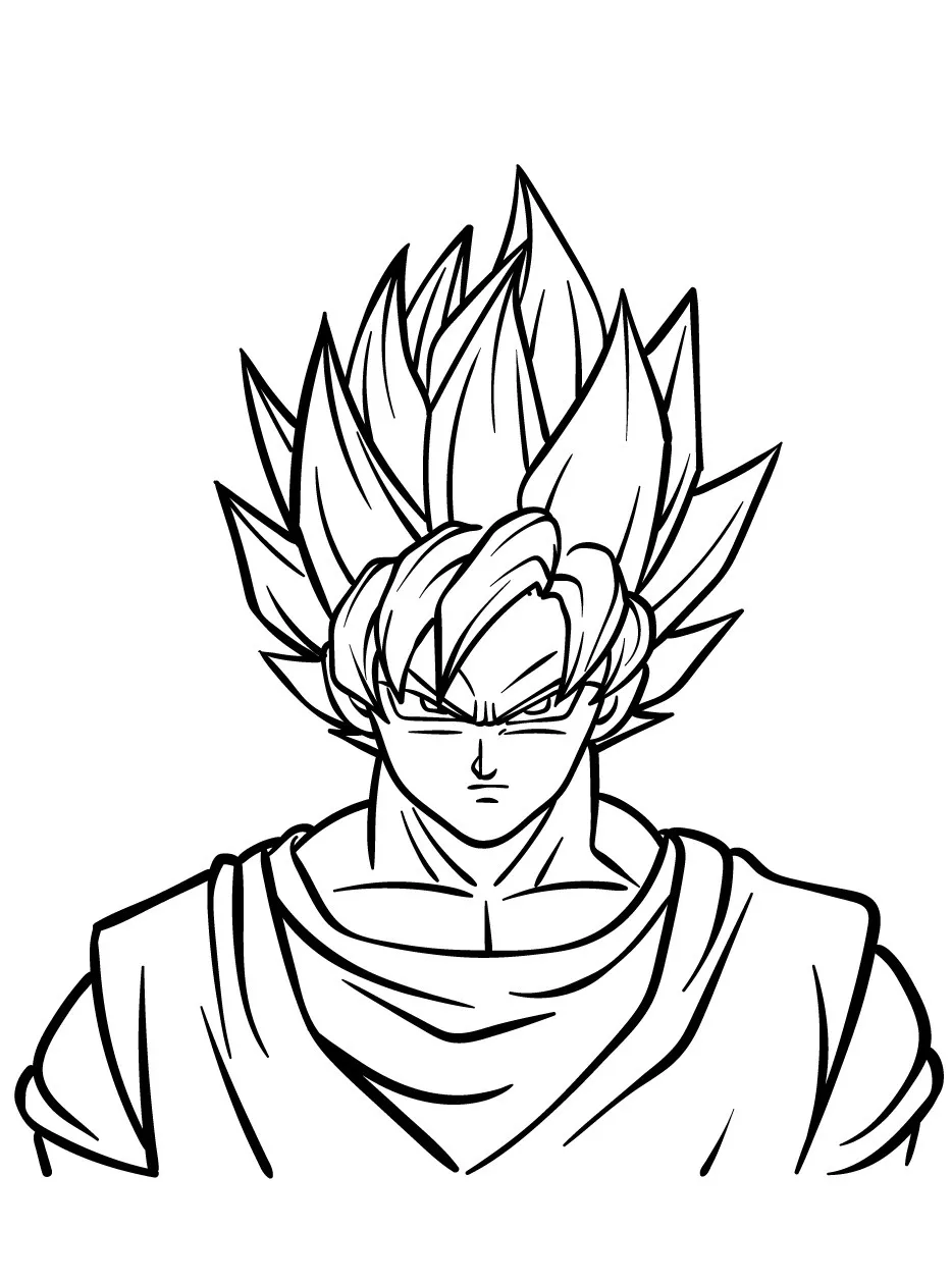 Goku Coloring page (23)